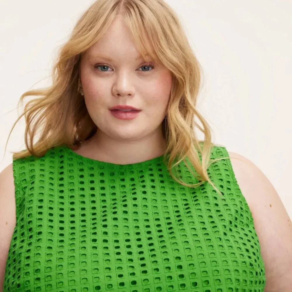 NWT Eyelet Shell Tank Top - kate spade new york x Target Green
